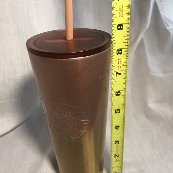 Starbucks Bronzed Gradient Tumbler With Straw 24 Fl Oz/710 Ml - Picture 6 of 8
